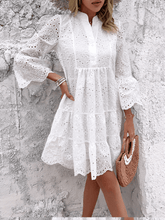 Somebody To Love Eyelet Lace Mini Dress